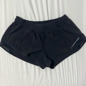Black Lululemon Hotty hot shorts